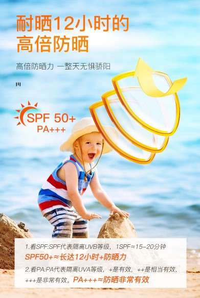 哈羅閃嬰兒防曬噴霧SPF50＋，高倍防曬力，讓寶寶肌膚無懼驕陽