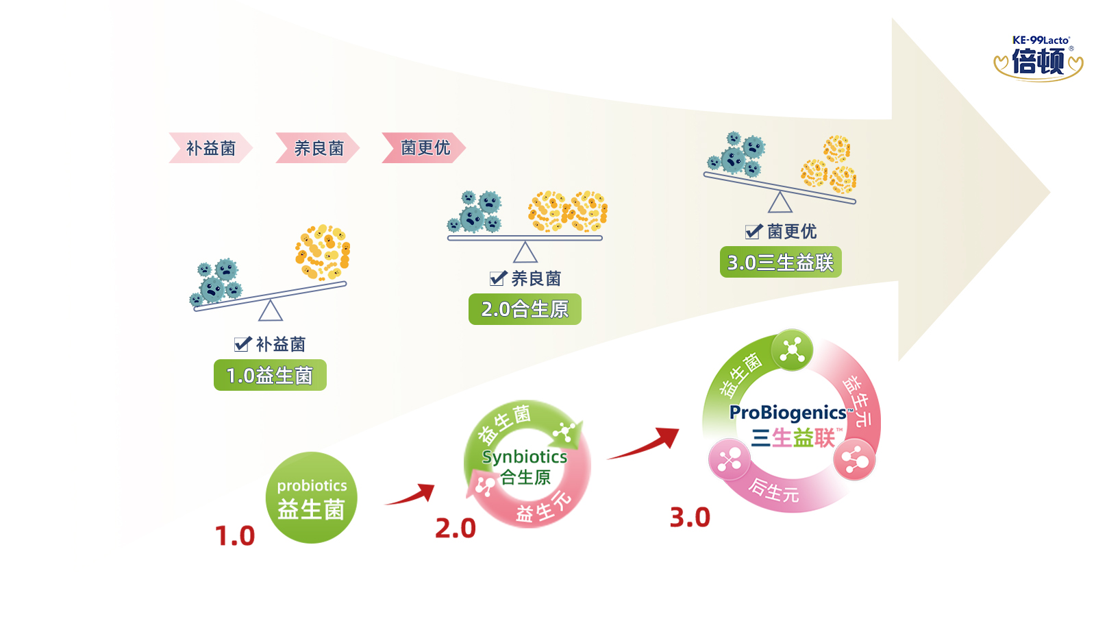 倍頓解析三重奏的力量：益生菌、益生元、后生元的協(xié)同作用