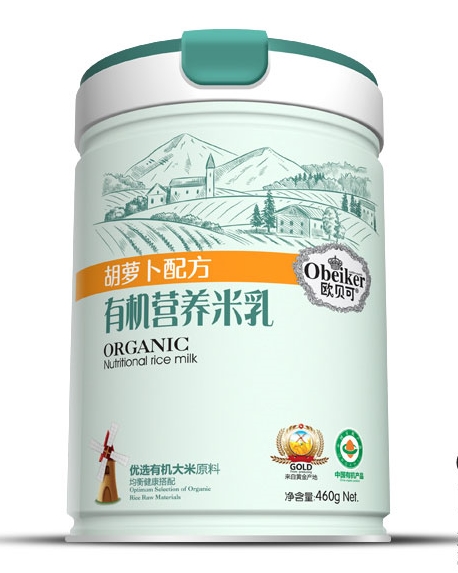 歐貝可有機米乳胡蘿卜配方（聽裝）