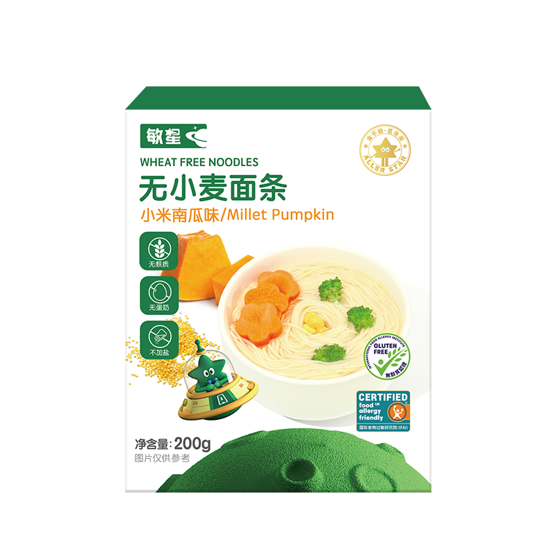 敏星無小麥面條（小米南瓜味）